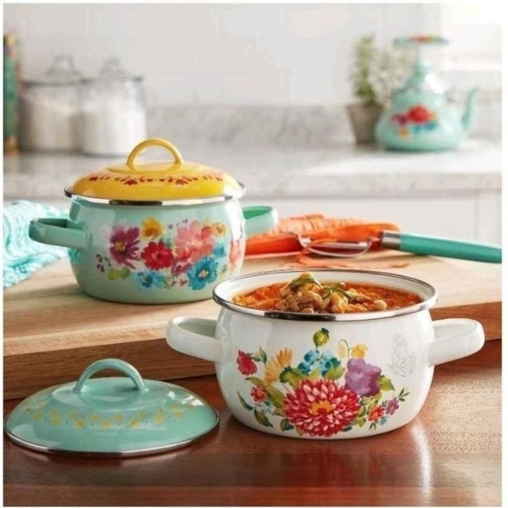 Pioneer Woman Breezy Blossom Dutch Ovens